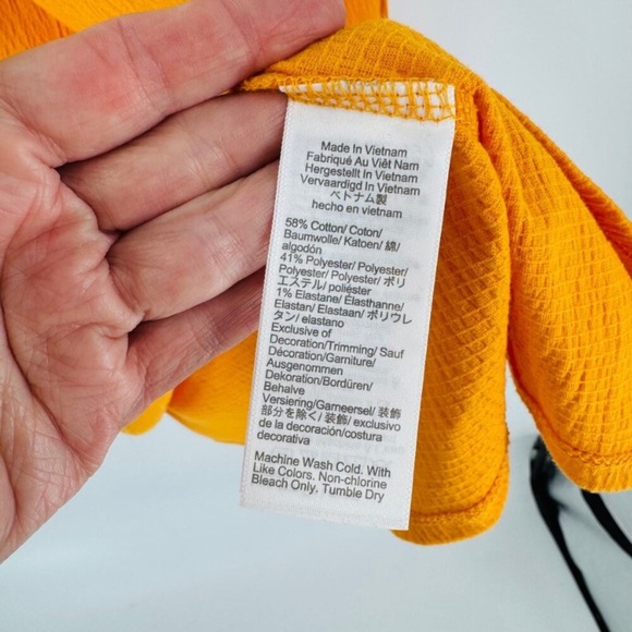 J Crew Factory marigold ruffle top - Picture 4 of 8